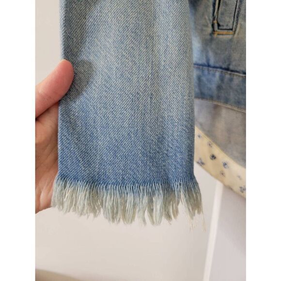 Anthropologie Pilcro Slouchy Trucker Denim Jacket M NWOT - Picture 6 of 12